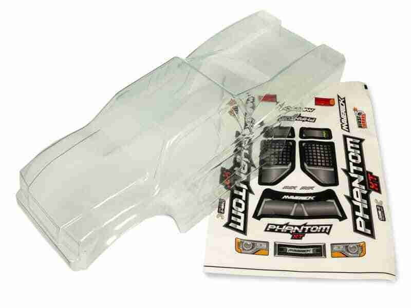 Maverick-150047-Clear-Lexan-Phantom-Truck-Body-With-Decal-Sheet Maverick 150047 Clear Lexan Phantom Truck Body - W/ Decal Sheet