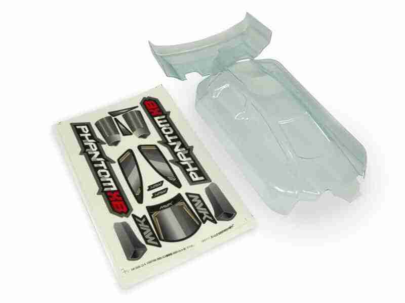 Maverick-150089-Clear-Lexan-Phantom-Xb-Body-Wing-With-Decal Maverick 150089 Clear Lexan Phantom Xb Body & Wing - With Decal