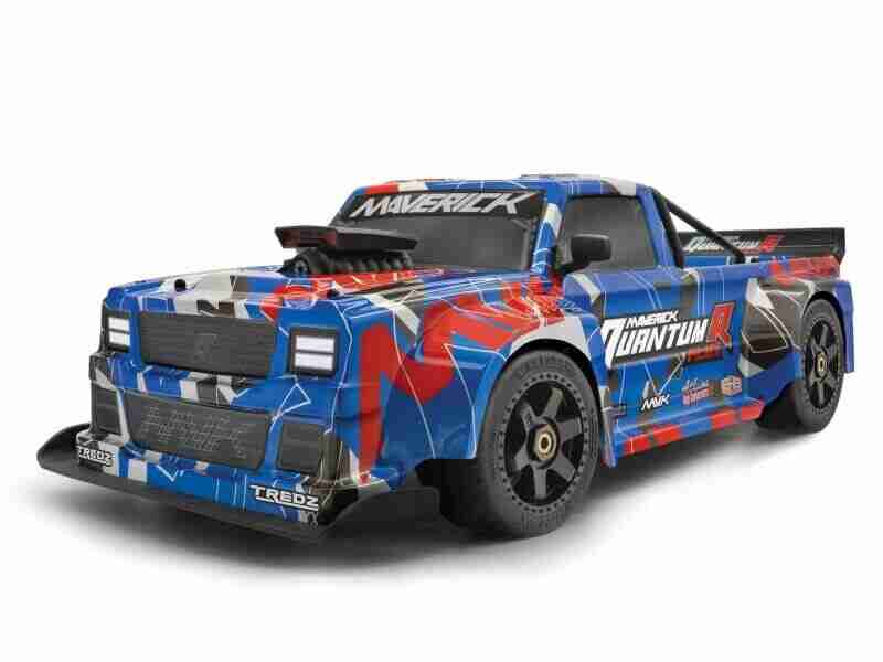Maverick-150318-Quantumr-Race-Truck-Body-Blue-Red Maverick 150318 Quantumr Race Truck Body (Blue/Red)