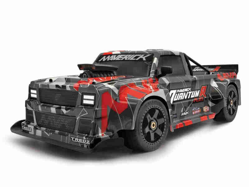 Maverick-150319-Quantumr-Race-Truck-Body-Black-Red Maverick 150319 Quantumr Race Truck Body (Black/Red)