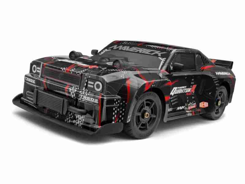 Maverick-150352-Quantumr-Muscle-Car-Body-Black-Red Maverick 150352 Quantumr Muscle Car Body - Black/Red