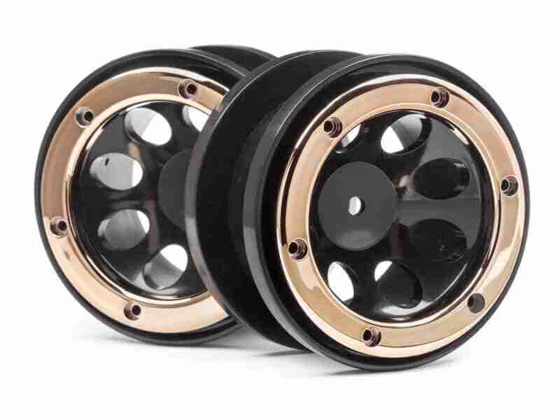 Maverick-25065-Wheels-With-Gold-Beadlocks-2Pcs Maverick 25065 Wheels W/Gold Beadlocks (2Pcs)