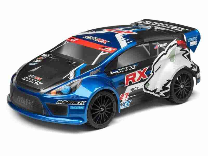 Maverick-28070-Rally-Painted-Body-Blue-With-Decals-Ion-Rx Maverick 28070 Rally Painted Body Blue With Decals (Ion RX)