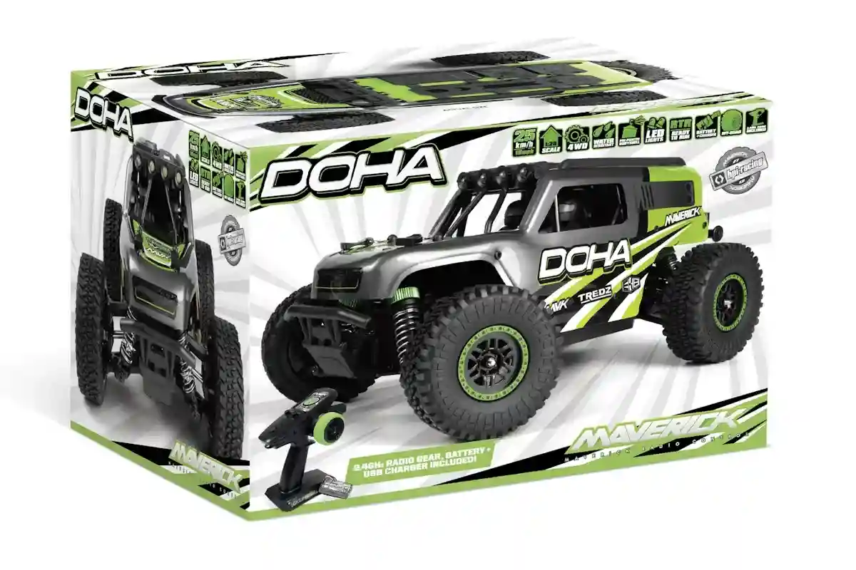 Maverick-Doha-Fjernstyret-Desert-Truck-Groen-4 Maverick Doha - Grøn - Fjernstyret Desert Truck