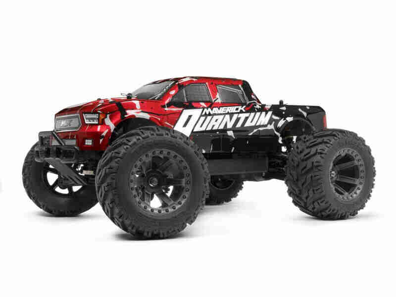 Maverick-RC-150190-Quantum-MT-Body-Red-Silver Maverick RC Quantum MT Karosseri (Red/Silver)