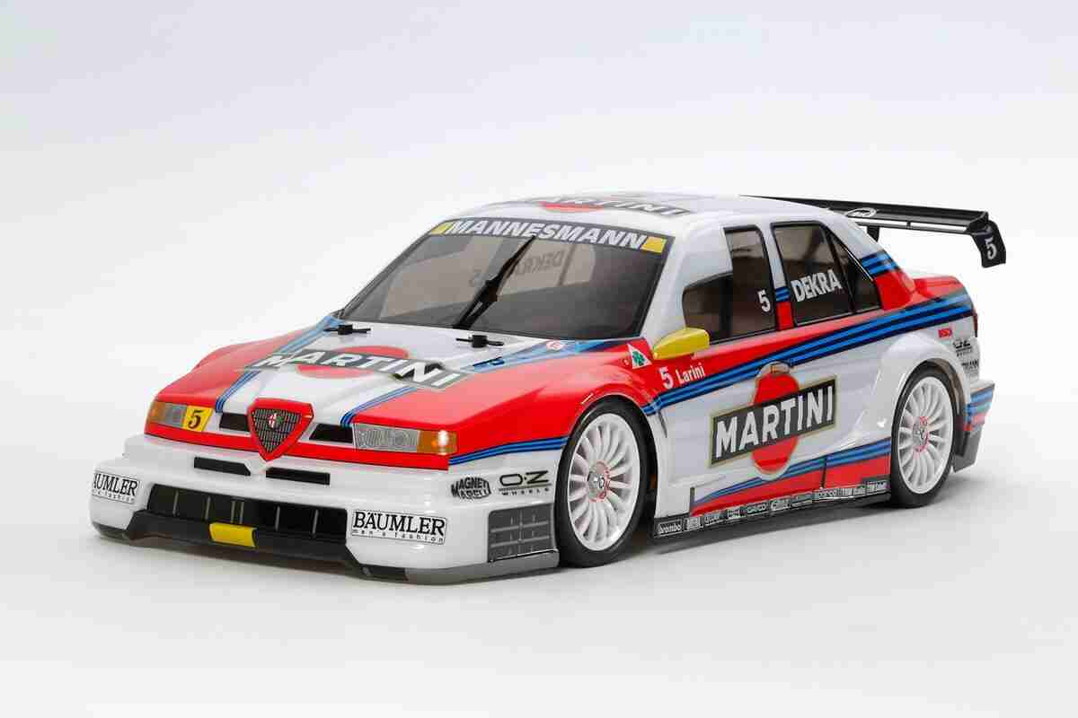 Tamiya-58606-Alfa-Romeo-155-V6-TI-Martini-TT-02-Fjernstyret-Bil Tamiya 58606 Alfa Romeo 155 V6 TI Martini (TT-02) Fjernstyret bil