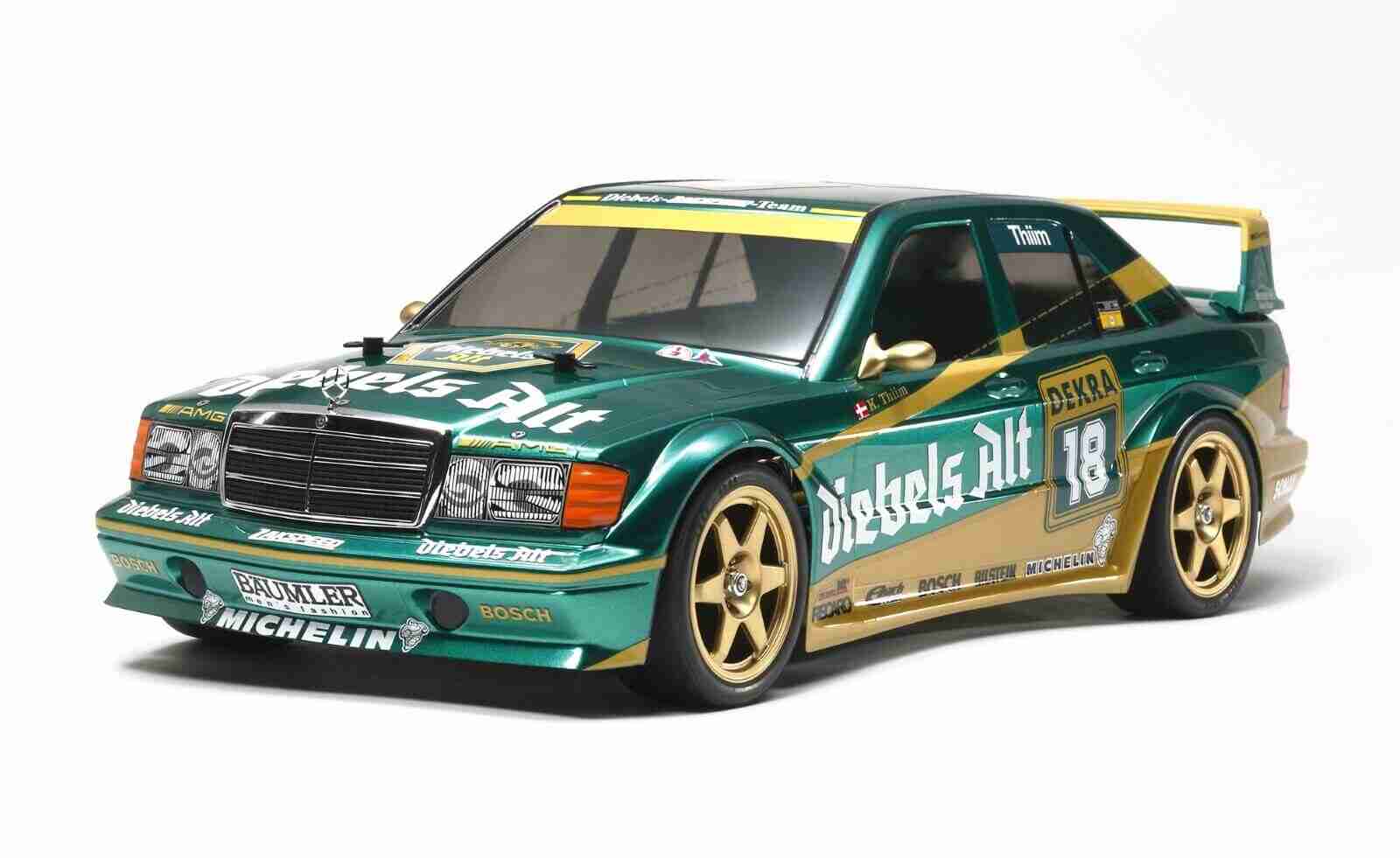 Tamiya-58638-Mercedes-Benz-190E-Zakspeed-TT-01E-Fjernstyret-bil Tamiya 58638 Mercedes-Benz 190E Zakspeed - TT-01E Byggesæt