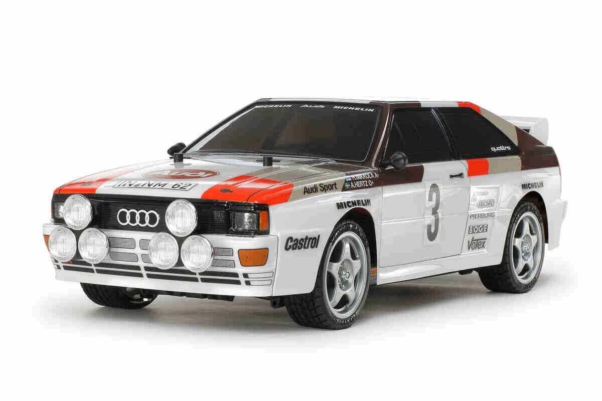 Tamiya-58667-Audi-Quattro-Rallye-A2-TT-02-Fjernstyret-Bil Tamiya 58667 Audi Quattro Rallye A2 (TT-02) Fjernstyret bil