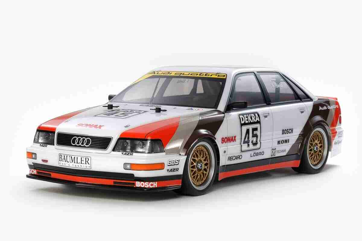 Tamiya-58682-1991-Audi-V8-Touring-TT-02-Fjernstyret-bil-Uden-ESC Tamiya 1991 Audi V8 Touring (TT-02) Fjernstyret bil