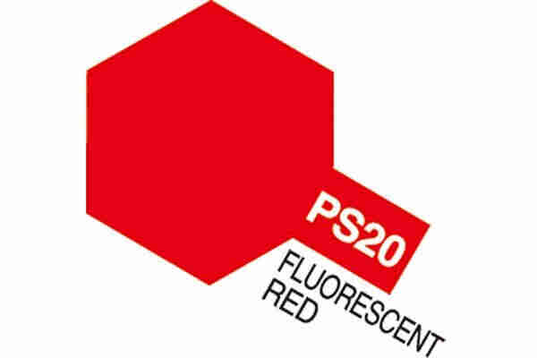 Tamiya-Color-Lexan-PS-20-Flourecent-Red Tamiya Color Lexan PS-20 Flourecent Red