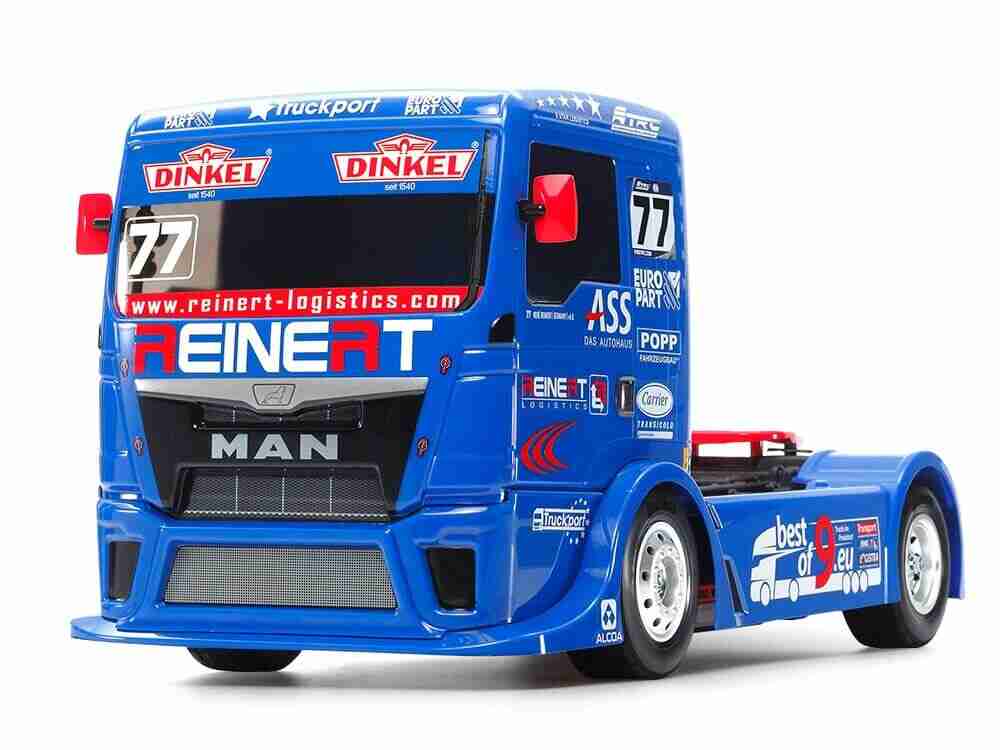 Tamiya-Team-Reinert-Racing-MAN-TGS-1-14-TT-01E-Kit-58642-Uden-Fartregulator Tamiya 58642 Team Reinert Racing MAN TGS (TT-01E) Fjernstyret bil