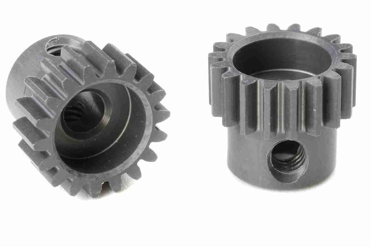 Team Corally 48 DP Pinion Short Hard Anodised AL7075 18 Teeth Shaft Dia. 3.17mm Team Corally 48 DP Pinion Short Hard Anodised AL7075 18 Teeth Shaft Dia. 3.17mm