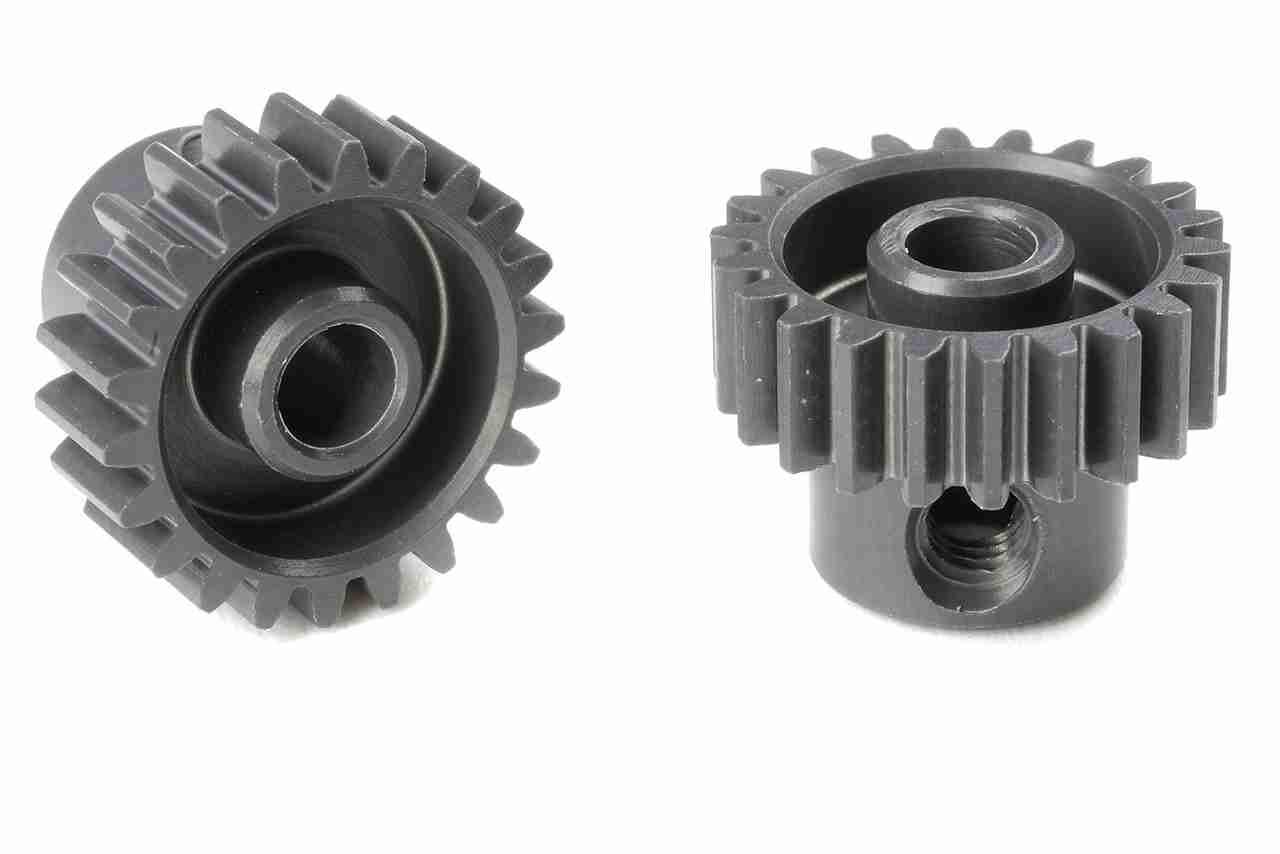 Team Corally 48 DP Pinion Short Hard Anodised AL7075 21 Teeth Shaft Dia. 3.17mm Team Corally 48 DP Pinion Short Hard Anodised AL7075 21 Teeth Shaft Dia. 3.17mm