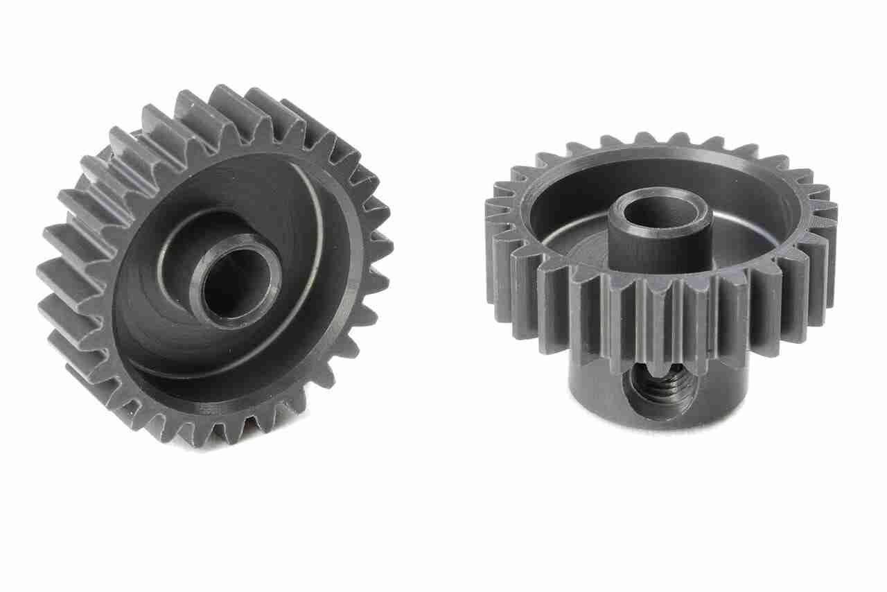 Team Corally 48 DP Pinion Short Hard Anodised AL7075 27 Teeth Shaft Dia. 3.17mm Team Corally 48 DP Pinion Short Hard Anodised AL7075 27 Teeth Shaft Dia. 3.17mm