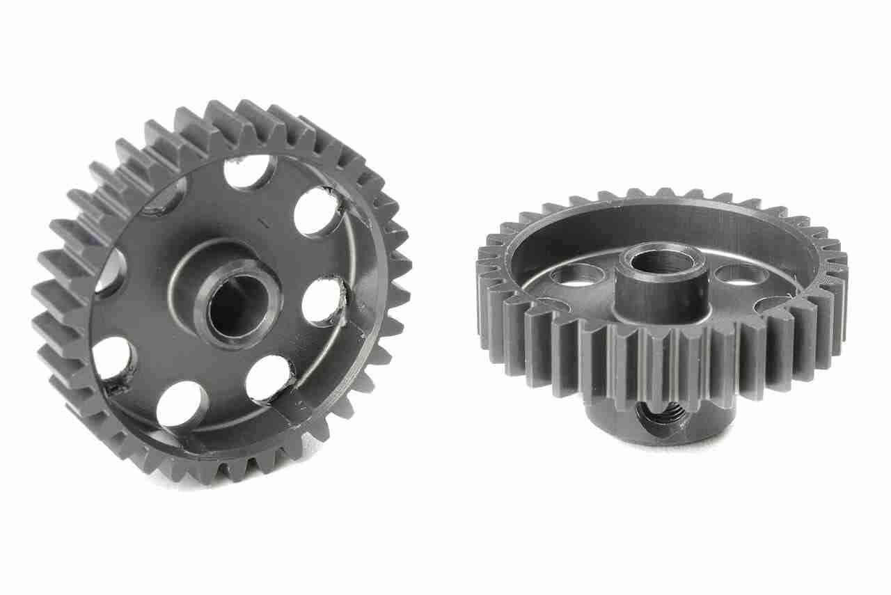 Team Corally 48 DP Pinion Short Hard Anodised AL7075 34 Teeth Shaft Dia. 3.17mm Team Corally 48 DP Pinion Short Hard Anodised AL7075 34 Teeth Shaft Dia. 3.17mm