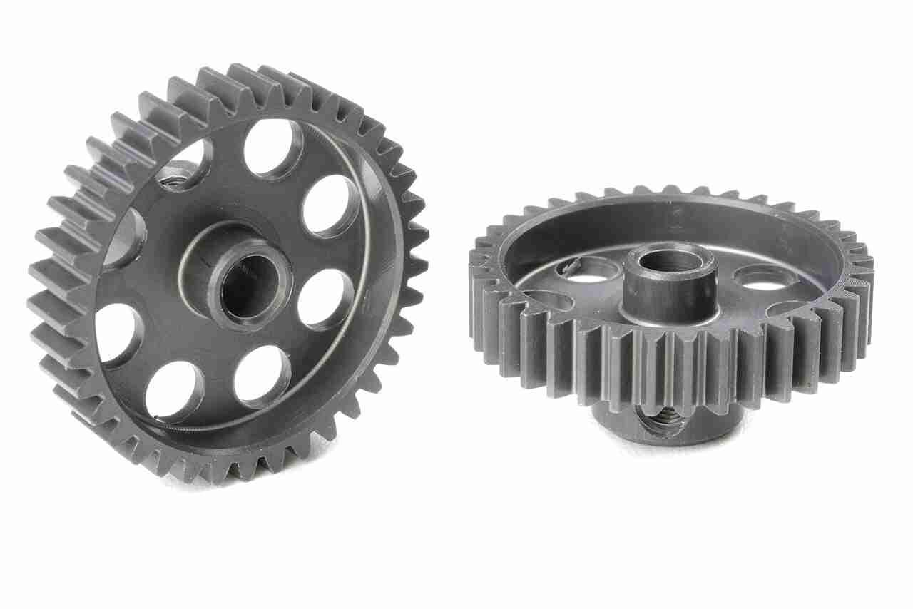 Team Corally 48 DP Pinion Short Hard Anodised AL7075 37 Teeth Shaft Dia. 3.17mm Team Corally 48 DP Pinion Short Hard Anodised AL7075 37 Teeth Shaft Dia. 3.17mm