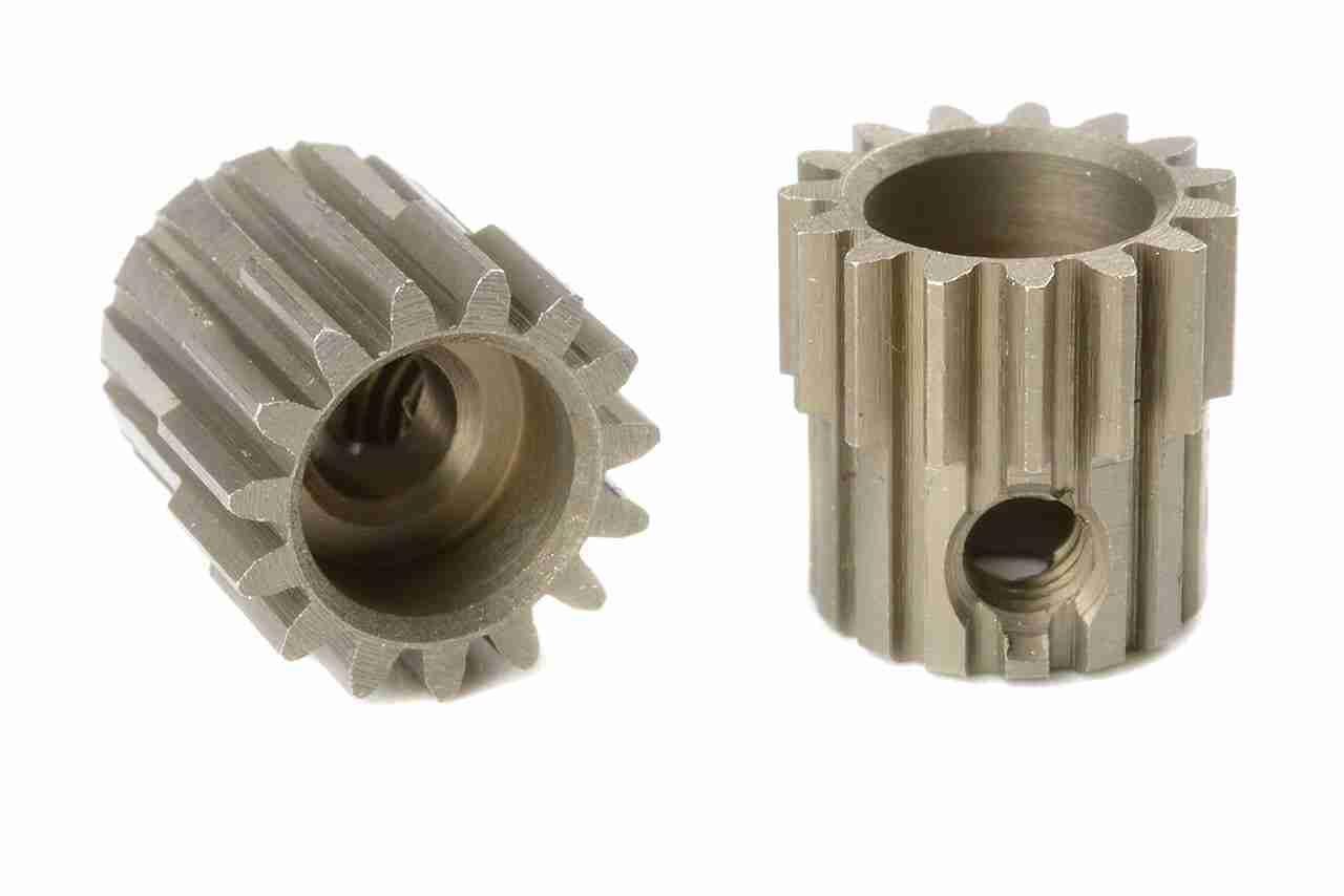 Team Corally 48 DP Pinion Short Hardened Steel 15 Teeth Shaft Dia. 3.17mm Team Corally 48 DP Pinion Short Hardened Steel 15 Teeth Shaft Dia. 3.17mm