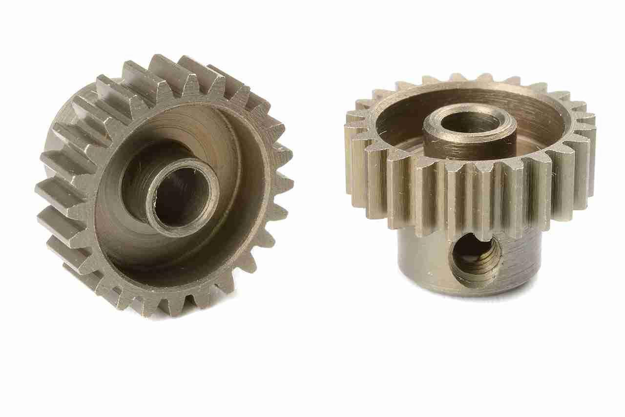 Team Corally 48 DP Pinion Short Hardened Steel 24 Teeth Shaft Dia. 3.17mm Team Corally 48 DP Pinion Short Hardened Steel 24 Teeth Shaft Dia. 3.17mm