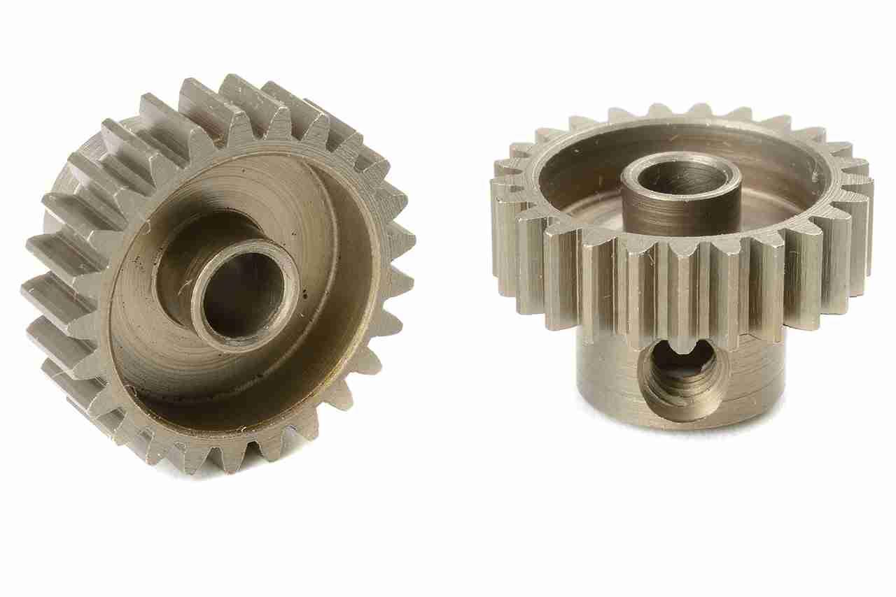 Team Corally 48 DP Pinion Short Hardened Steel 25 Teeth Shaft Dia. 3.17mm Team Corally 48 DP Pinion Short Hardened Steel 25 Teeth Shaft Dia. 3.17mm
