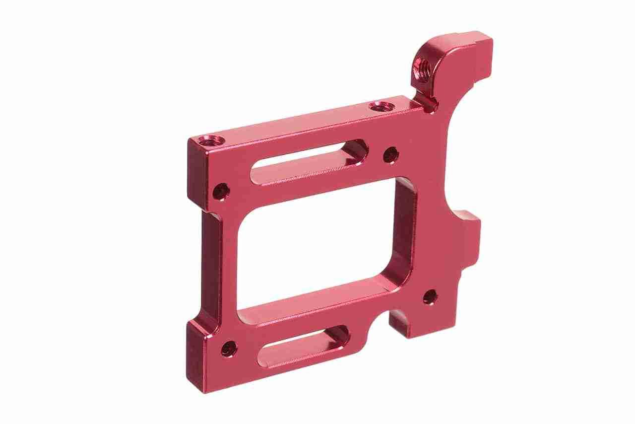 Corally Alum. Rear Bulkhead Motor FSX-10 SSX-10 Right 7075 T6 Corally Alum. Rear Bulkhead Motor FSX-10 SSX-10 Right 7075 T6