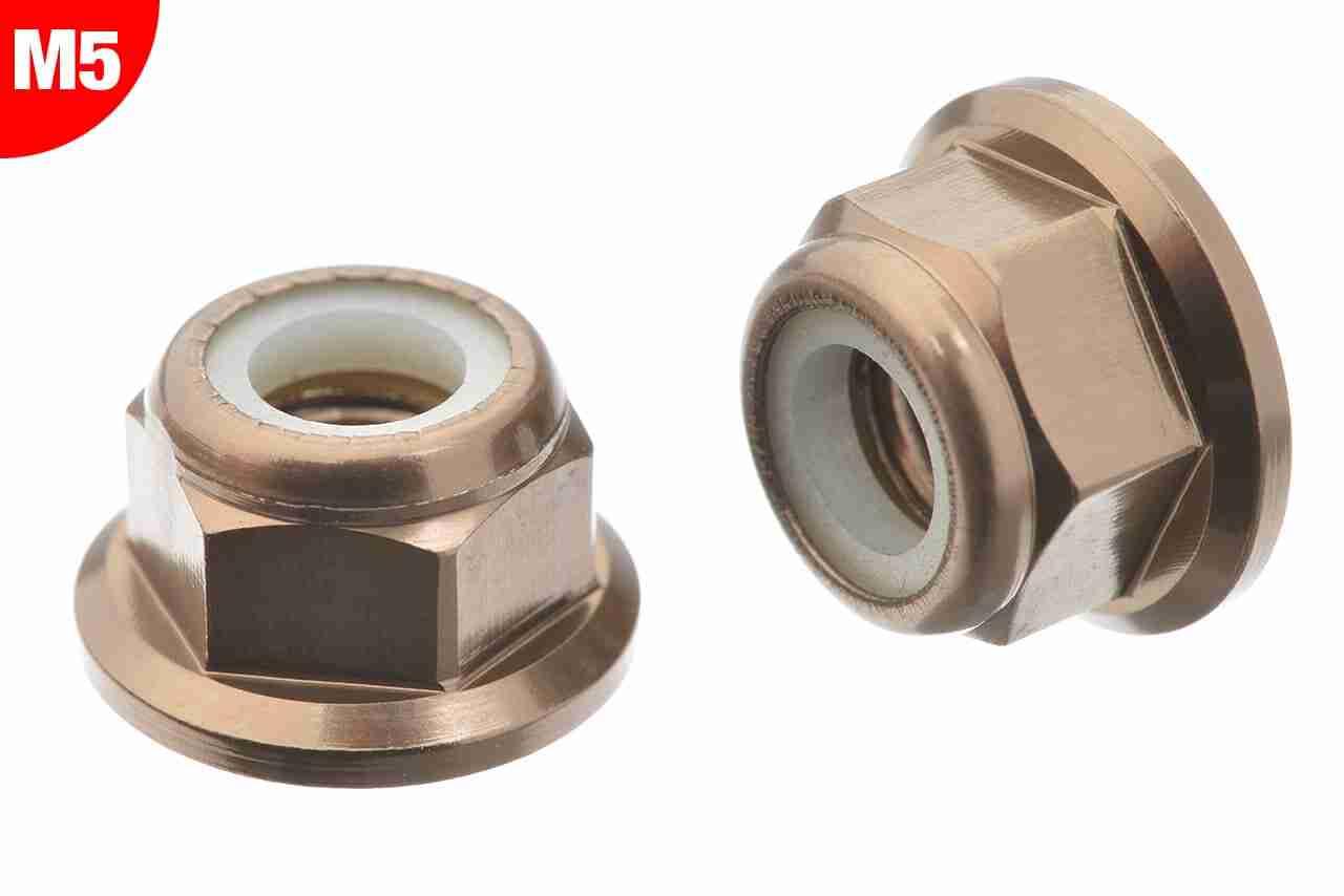 Team Corally Aluminium Nylstop Nut M5 Flanged Gun Metal 10 pcs Team Corally Aluminium Nylstop Nut M5 Flanged Gun Metal 10 pcs