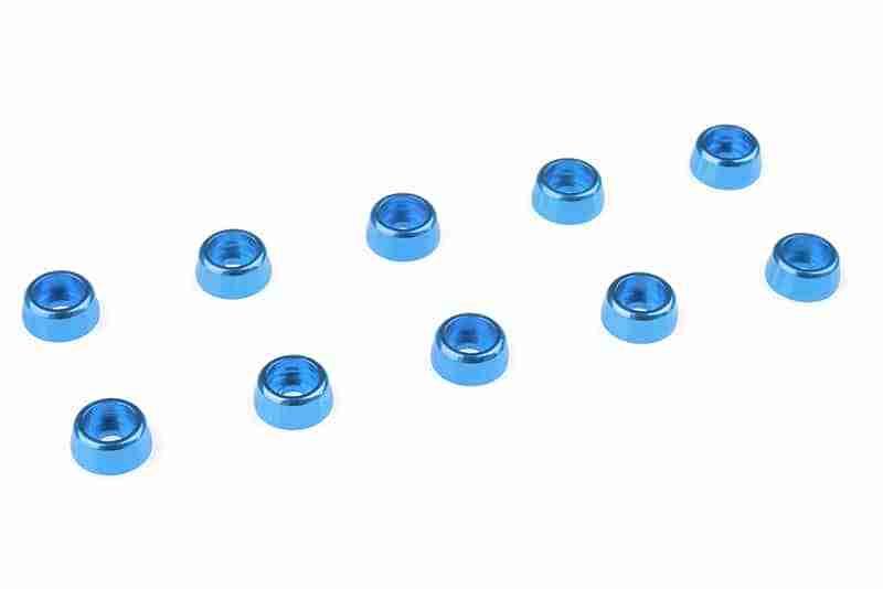Team Corally Aluminium Washer for M2 Socket Head Screws OD=6mm Blue 10 pcs Team Corally Aluminium Washer for M2 Socket Head Screws OD=6mm Blue 10 pcs
