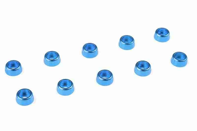 Team Corally Aluminium Washer for M2 Socket Head Screws OD=6mm Blue 10 pcs Team Corally Aluminium Washer for M2 Socket Head Screws OD=6mm Blue 10 pcs