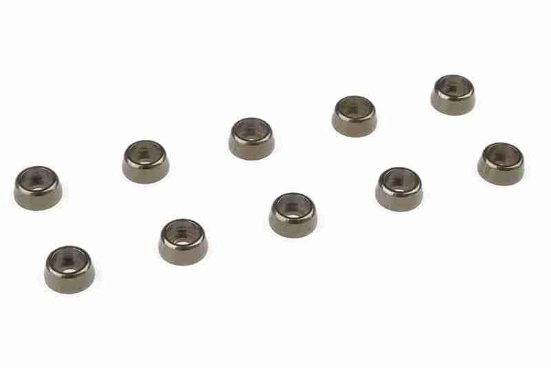 Team Corally Aluminium Washer for M2 Socket Head Screws OD=6mm Gun Metal 10 pcs Team Corally Aluminium Washer for M2 Socket Head Screws OD=6mm Gun Metal 10 pcs