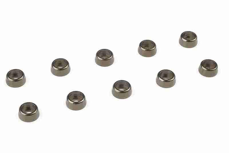 Team Corally Aluminium Washer for M2 Socket Head Screws OD=6mm Gun Metal 10 pcs Team Corally Aluminium Washer for M2 Socket Head Screws OD=6mm Gun Metal 10 pcs