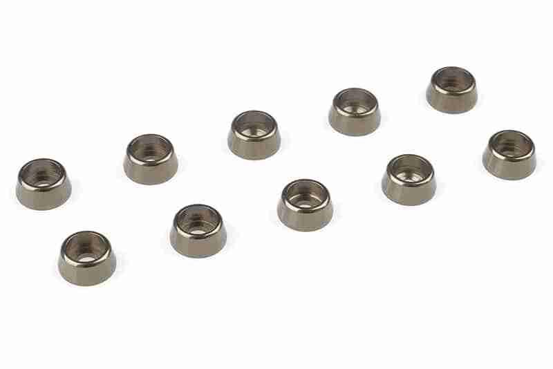 Team Corally Aluminium Washer for M2.5 Socket Head Screws OD=7mm Gun Metal 10 pcs Team Corally Aluminium Washer for M2.5 Socket Head Screws OD=7mm Gun Metal 10 pcs