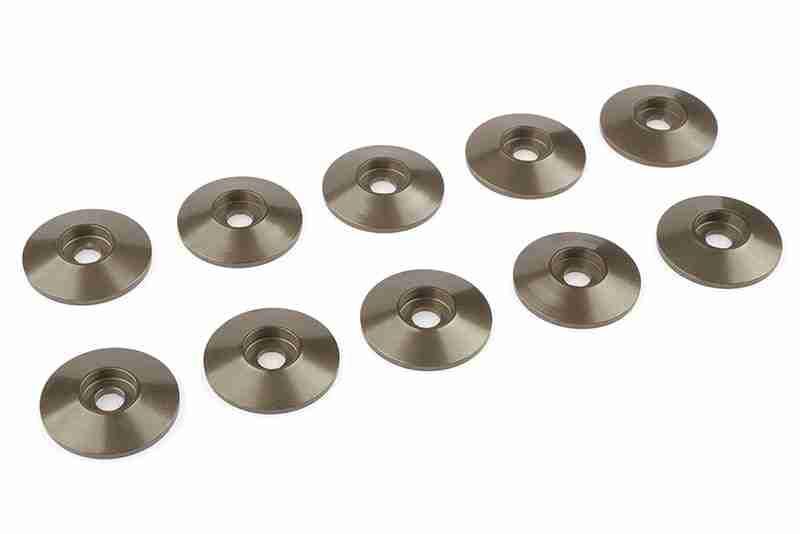 Team Corally Aluminium Washer for M3 Button Head Screws OD=15mm Gun Metal 10 pcs Team Corally Aluminium Washer for M3 Button Head Screws OD=15mm Gun Metal 10 pcs