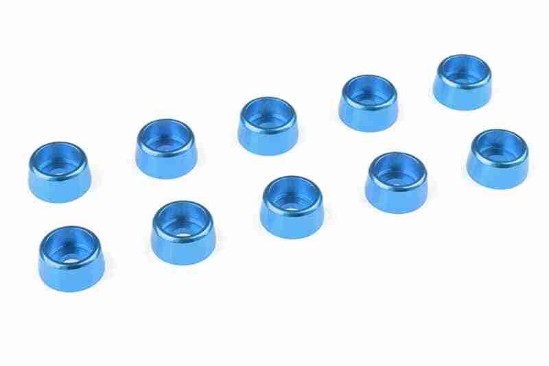 Team Corally Aluminium Washer for M3 Socket Head Screws OD=8mm Blue 10 pcs Team Corally Aluminium Washer for M3 Socket Head Screws OD=8mm Blue 10 pcs