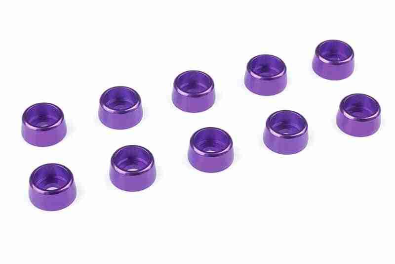Team Corally Aluminium Washer for M3 Socket Head Screws OD=8mm Purple 10 pcs Team Corally Aluminium Washer for M3 Socket Head Screws OD=8mm Purple 10 pcs