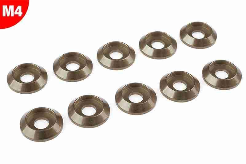 Team Corally Aluminium Washer for M4 Button Head Screws OD=12mm Gun Metal 10 pcs Team Corally Aluminium Washer for M4 Button Head Screws OD=12mm Gun Metal 10 pcs
