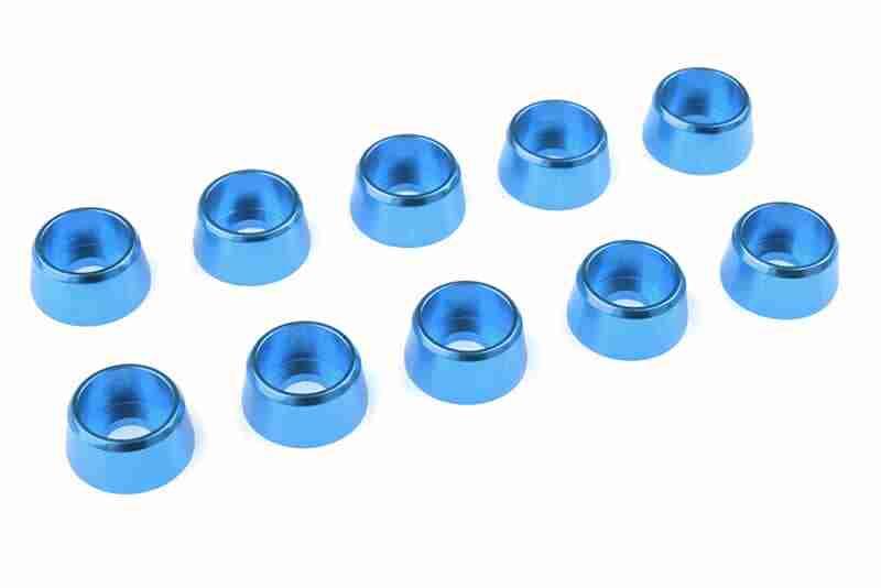 Team Corally Aluminium Washer for M4 Socket Head Screws OD=10mm Blue 10 pcs Team Corally Aluminium Washer for M4 Socket Head Screws OD=10mm Blue 10 pcs