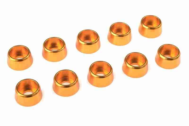 Team Corally Aluminium Washer for M4 Socket Head Screws OD=10mm Gold 10 pcs Team Corally Aluminium Washer for M4 Socket Head Screws OD=10mm Gold 10 pcs