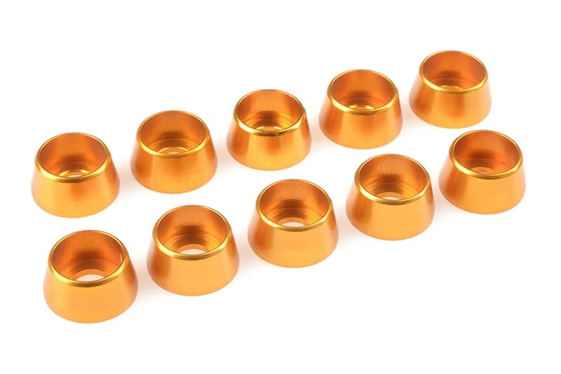 Team Corally Aluminium Washer for M5 Socket Head Screws OD=12mm Gold 10 pcs Team Corally Aluminium Washer for M5 Socket Head Screws OD=12mm Gold 10 pcs