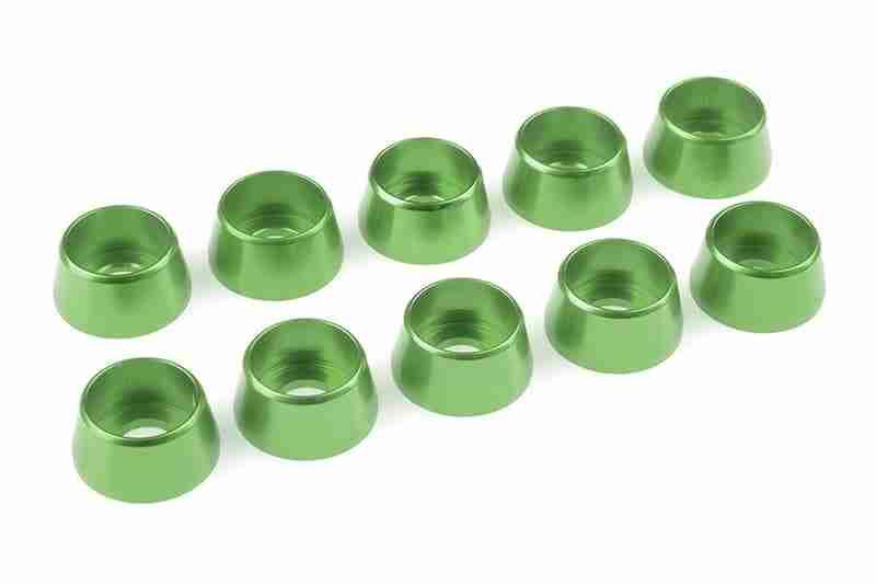 Team Corally Aluminium Washer for M5 Socket Head Screws OD=12mm Green 10 pcs Team Corally Aluminium Washer for M5 Socket Head Screws OD=12mm Green 10 pcs