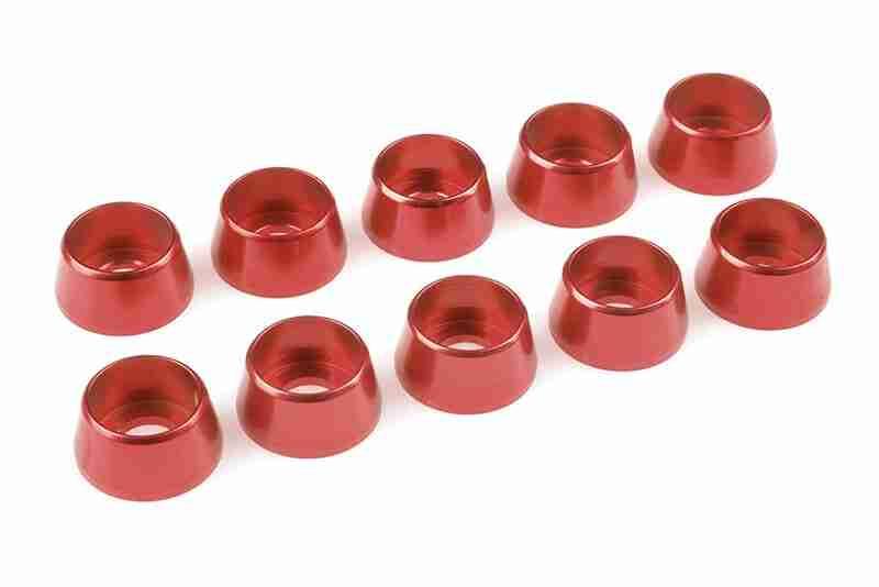 Team Corally Aluminium Washer for M5 Socket Head Screws OD=12mm Red 10 pcs Team Corally Aluminium Washer for M5 Socket Head Screws OD=12mm Red 10 pcs