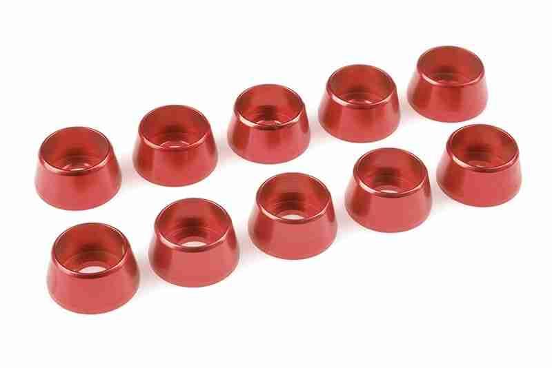 Team Corally Aluminium Washer for M5 Socket Head Screws OD=12mm Red 10 pcs Team Corally Aluminium Washer for M5 Socket Head Screws OD=12mm Red 10 pcs