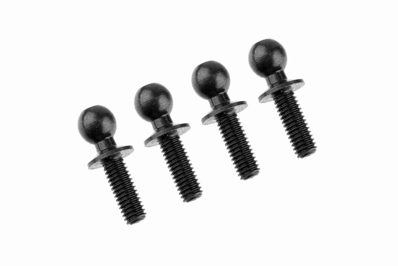 Team Corally Ball End Dia. 4.8mm Thread 8mm Steel 4 Pcs Team Corally Ball End Dia. 4.8mm Thread 8mm Steel 4 Pcs