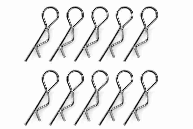Team Corally Body Clips 45° Bent Large Black 10 pcs Team Corally Body Clips 45° Bent Large Black 10 pcs