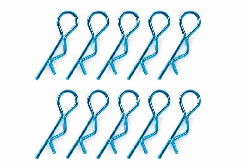 Team Corally Body Clips 45° Bent Small Blue 10 pcs Team Corally Body Clips 45° Bent Small Blue 10 pcs