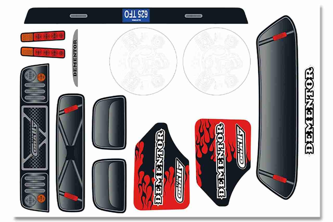Team Corally Body Decal Sheet Dementor XP 6S 2021 1 pc Team Corally Body Decal Sheet Dementor XP 6S 2021 1 pc