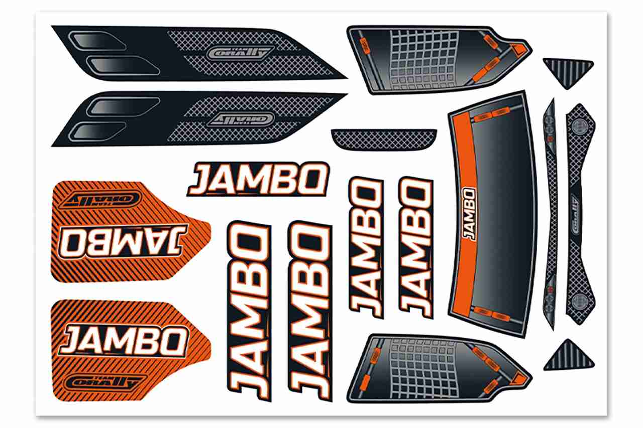 Team Corally Body Decal Sheet Jambo XP 6S 1 Pc Team Corally Body Decal Sheet Jambo XP 6S 1 Pc