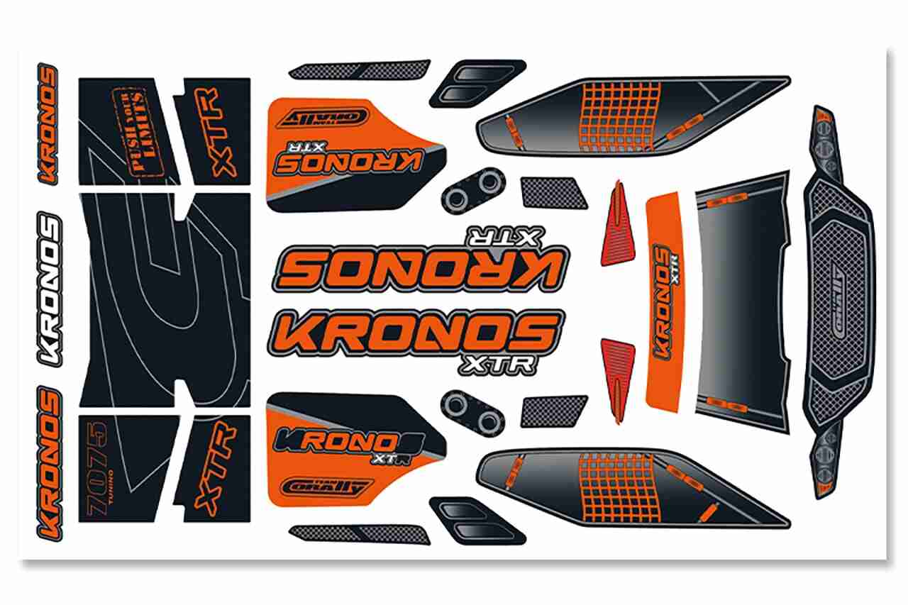 Team Corally Body Decal Sheet Kronos XTR 1 pc Team Corally Body Decal Sheet Kronos XTR 1 pc