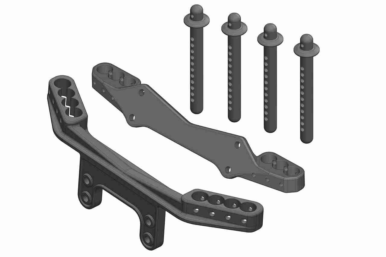 Team Corally Body Mount Set FR/RE 1 Set Team Corally Body Mount Set FR/RE 1 Set