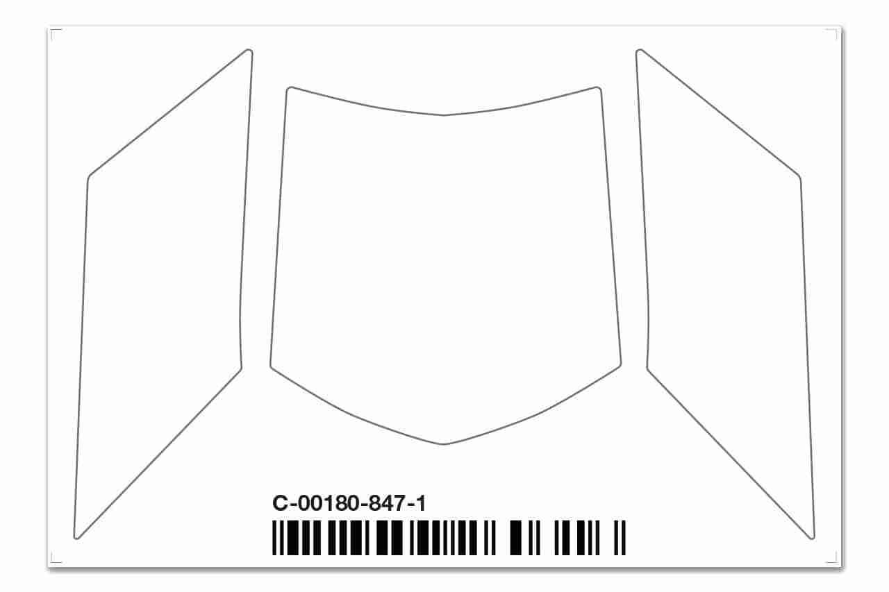 Team Corally Body Window Paint Mask SBX-825 1Pc Team Corally Body Window Paint Mask SBX-825 1Pc