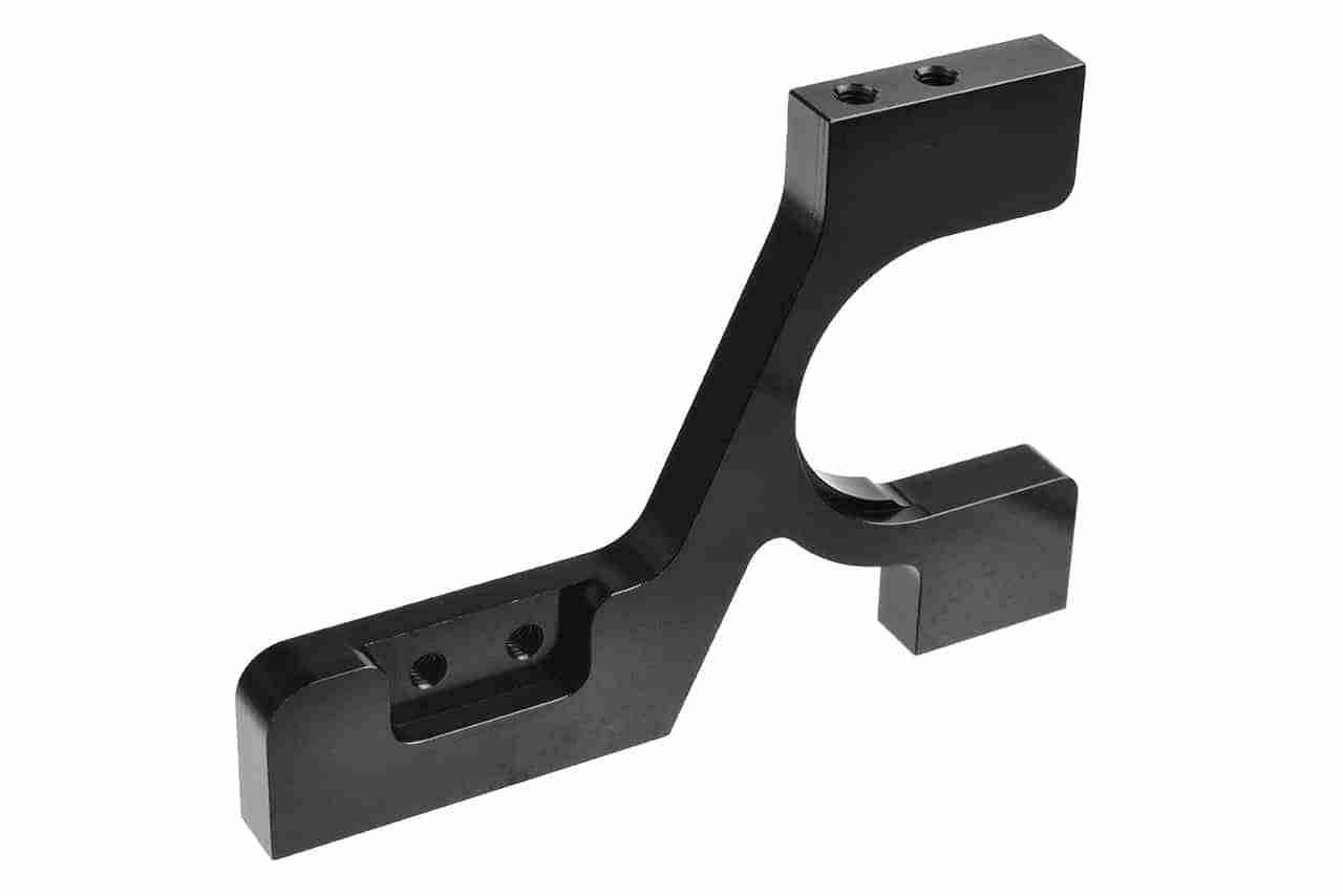 Team Corally Bulkhead Rear Left 7075 Aluminium -Black 1 Pc Team Corally Bulkhead Rear Left 7075 Aluminium -Black 1 Pc