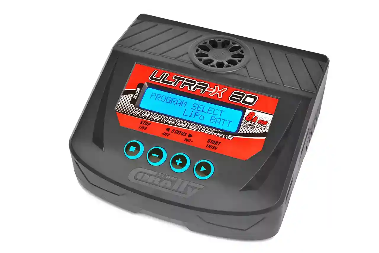 Team Corally Ultra-X 80 AC/DC Balance Oplader 80W Team Corally Ultra-X 80 AC/DC Balance Oplader 80W